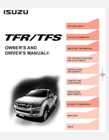 isuzu d-max 2012-2017 owners manual rhd and lhd